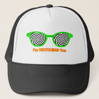 Watching Hypnotise Sunglasses Green Rim The MUSEUM Trucker Hat
