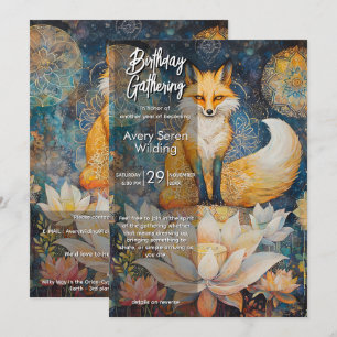 Watching Light   Fox Design Invitation