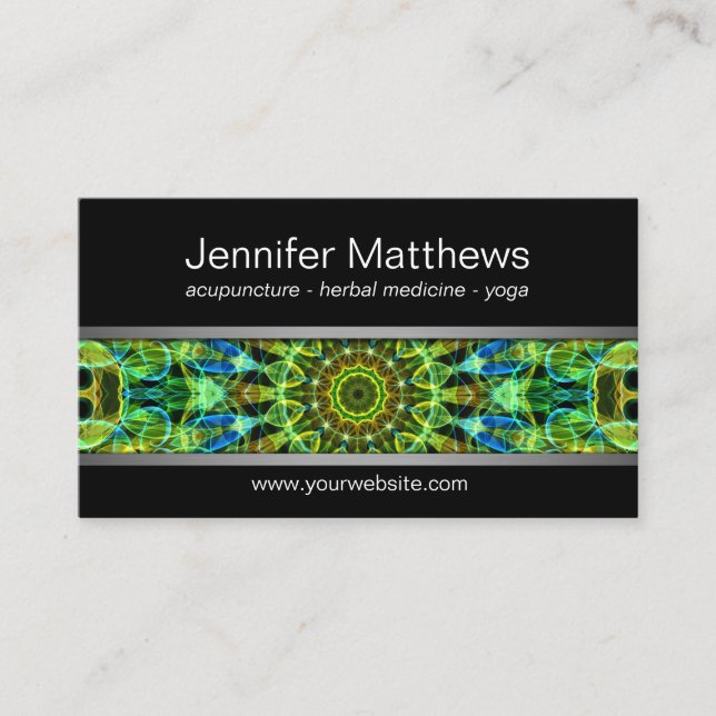 Watching Over You mandala Business Card (Front)