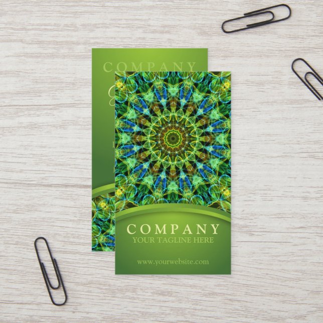 Watching Over You Mandala Business Card (Front/Back In Situ)