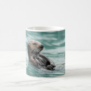 Watching Sea Otter Coffee Mug
