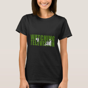 Watching Television Shadow In A Word T-Shirt