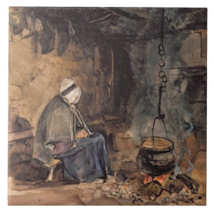 Watching the pot boil - a cottage interior tile