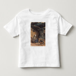 Watching the pot boil - a cottage interior toddler T-Shirt
