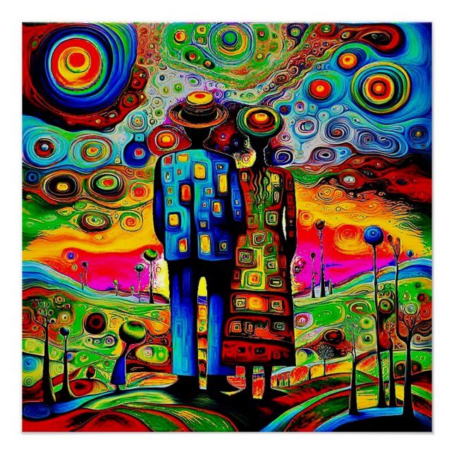 Watching the wonderous sky poster (Front)