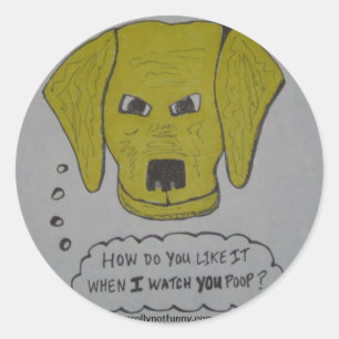 Watching You Classic Round Sticker