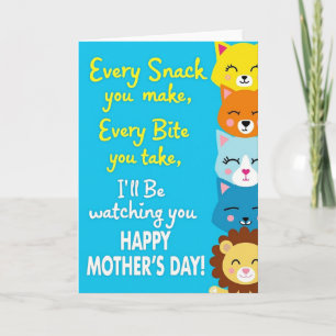 Watching You Mothers Day Art Card