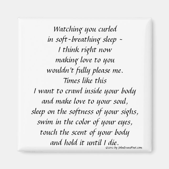 Watching you sleep magnet (Front)