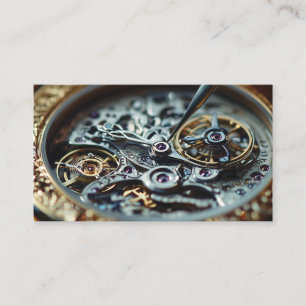  Watchmaker Repair Service Detailed Classic Watch Business Card