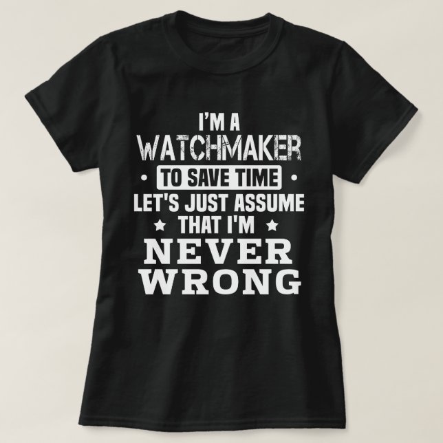 Watchmaker T-Shirt (Design Front)