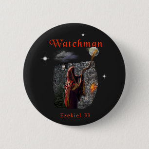 Watchman 6 Cm Round Badge