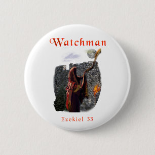 Watchman 6 Cm Round Badge