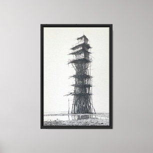 Watchtower. Suspended Refuge for Peace of Mind Canvas Print