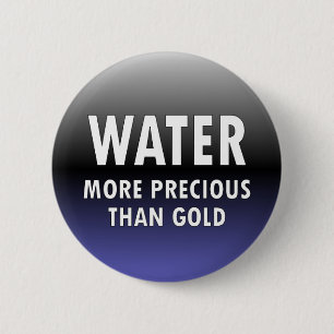 WATER 6 CM ROUND BADGE