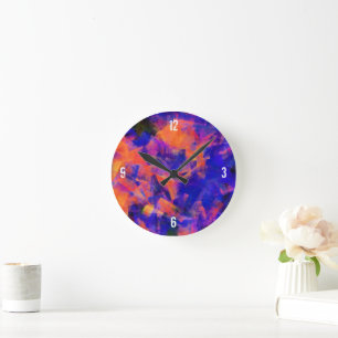 WATER ABSTRACT 1 ROUND CLOCK
