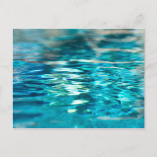Water Abstract Blue Green Turquoise Aqua Sea Postcard