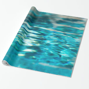Water Abstract Blue Green Turquoise Aqua Sea Wrapping Paper