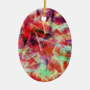 WATER ABSTRACT CERAMIC TREE DECORATION