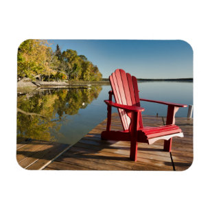 Water Adirondack Chair at the Lake Magnet