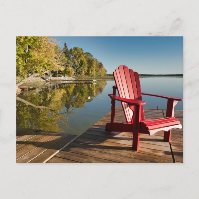 Water | Adirondack Chair at the Lake Postcard (Front)