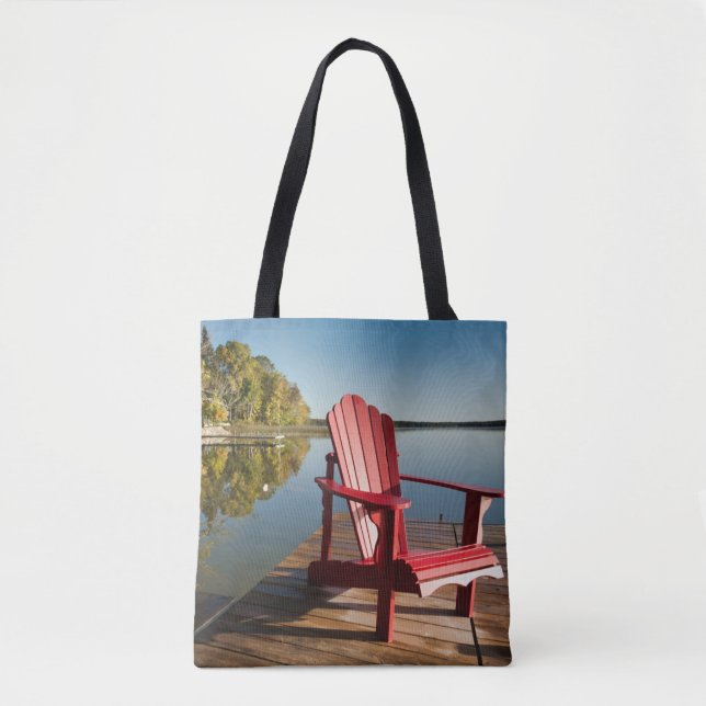 Water | Adirondack Chair at the Lake Tote Bag (Front)