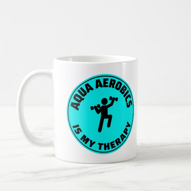 Water Aerobics Aquatic fitness Aqua Exercise Coffee Mug (Left)