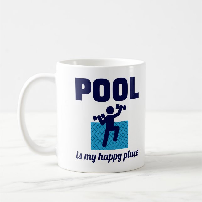 Water Aerobics Aquatic fitness Aqua Exercise Pool Coffee Mug (Left)