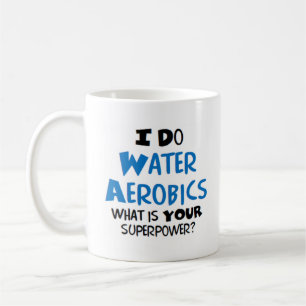 water aerobics coffee mug