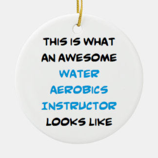 water aerobics instructor, awesome ceramic tree decoration