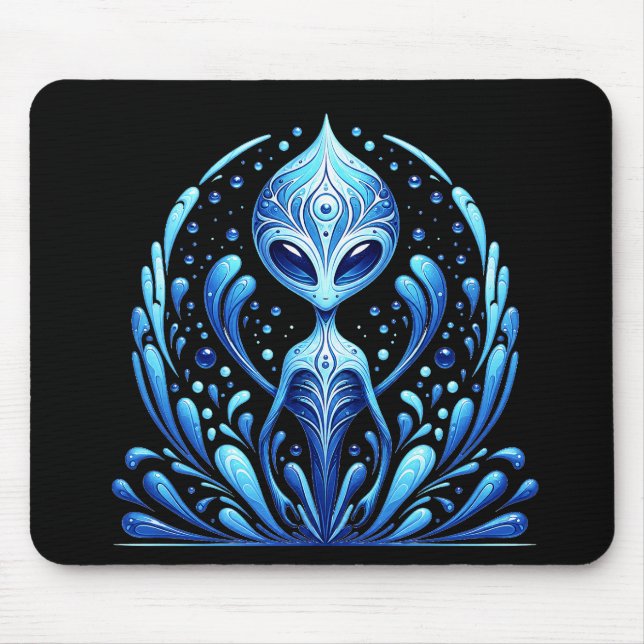 Water Alien Mouse Mat (Front)