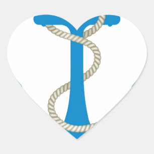 water anchor sea ocean diver swim beach marine heart sticker