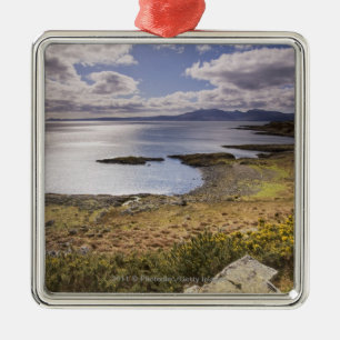 Water and coast view in Bute, Argyll, Scotland Metal Tree Decoration
