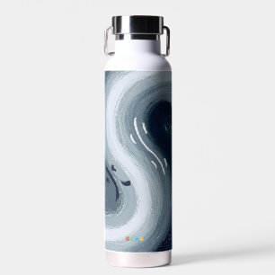 Water and Fire are like Yin and Yang in harmony Water Bottle