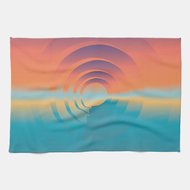 water and horizon tea towel (Horizontal)