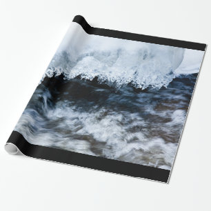 Water and ice wrapping paper