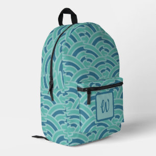 Water Arches Printed Backpack