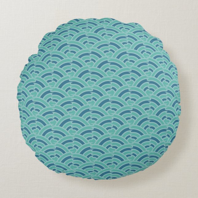 Water Arches Round Pillow (Front)