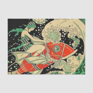 “Water” Art Deco By Jose Carlos Tissue Paper