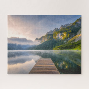 Water   Azure Alpine Lake, Austria Jigsaw Puzzle