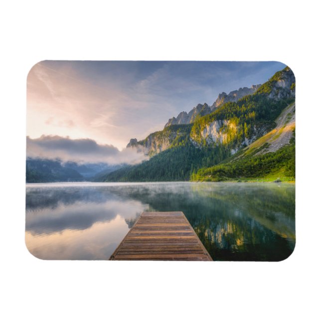 Water | Azure Alpine Lake, Austria Magnet (Horizontal)
