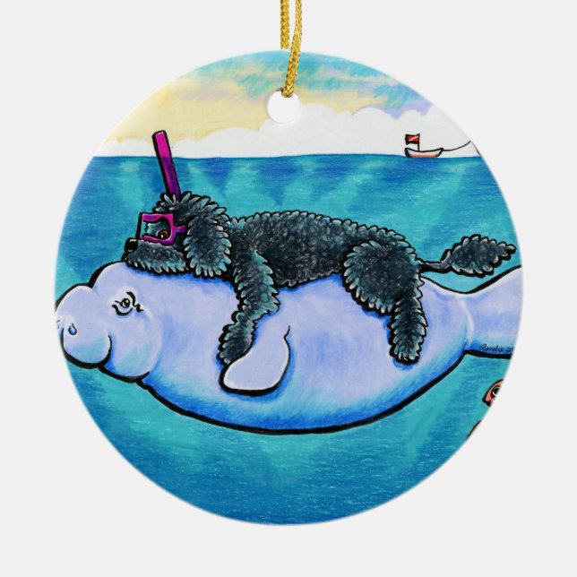 Water Babies Ceramic Tree Decoration (Front)