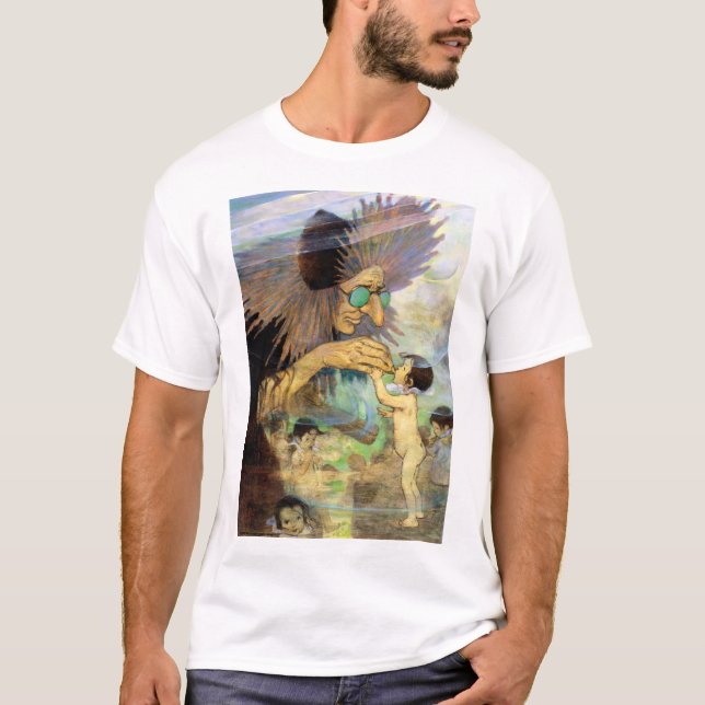 Water Baby and Fairy, Jessie Willcox Smith T-Shirt (Front)