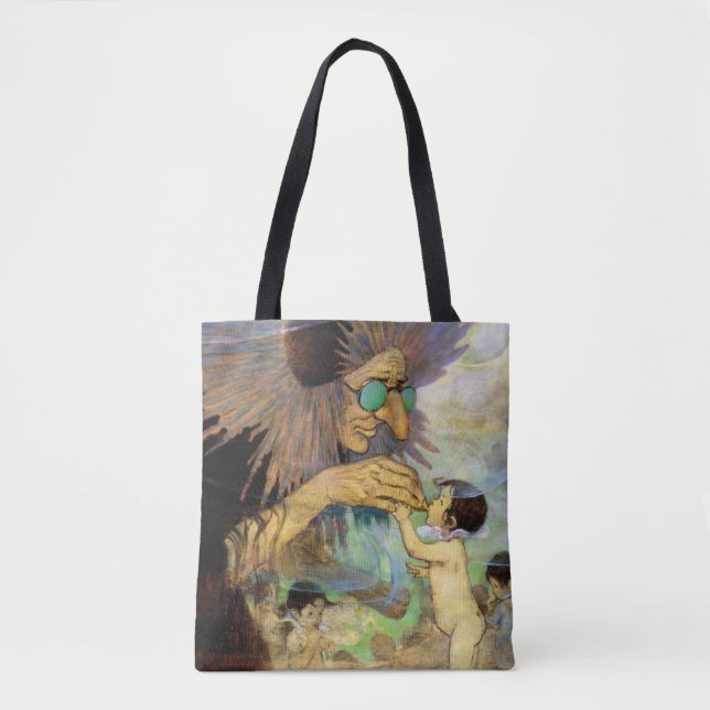 Water Baby and Fairy, Jessie Willcox Smith Tote Bag (Front)