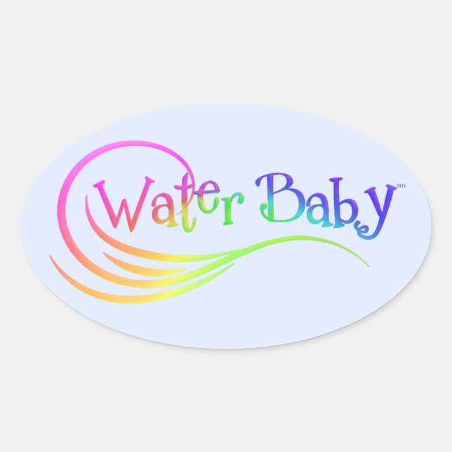 Water Baby Rainbow Sticker (Front)