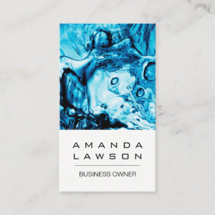Water Background Appointment Card