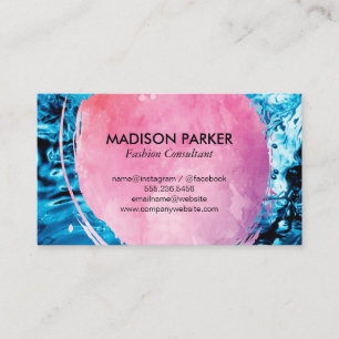 Water Background Business Card