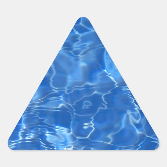 water background triangle sticker (Front)