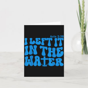 Water Baptism Acts 2_38 Christian Card