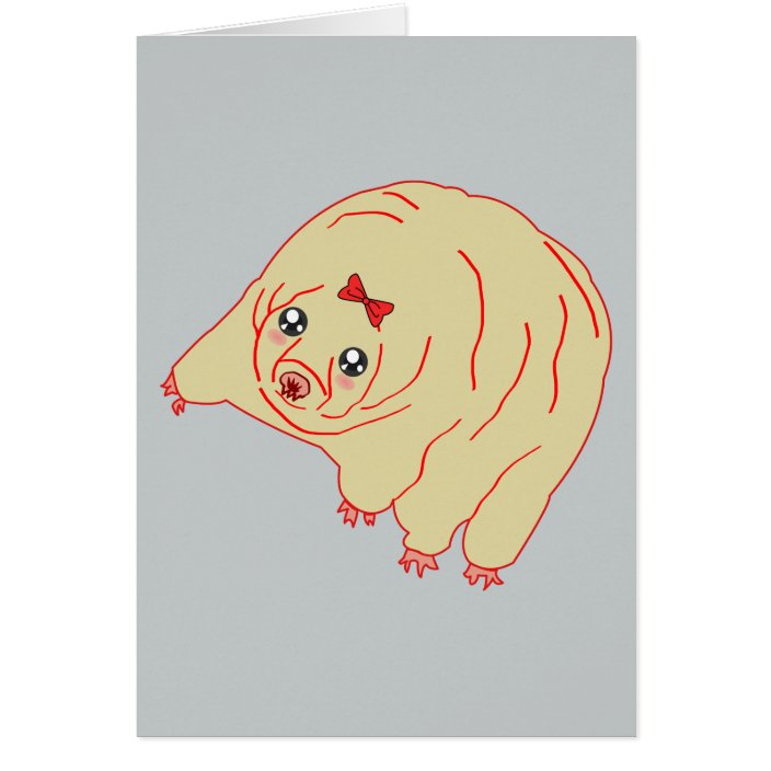 Water Bear Cute Anime Tardigrade | Zazzle.co.uk