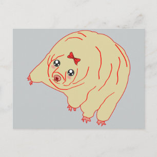 Water Bear Cute Anime Tardigrade Postcard